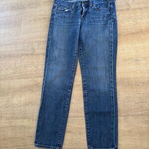 J CREW TOOTHPICK SIZE 28 ANKLE LOW RISE  STRETCH STRAIGHT